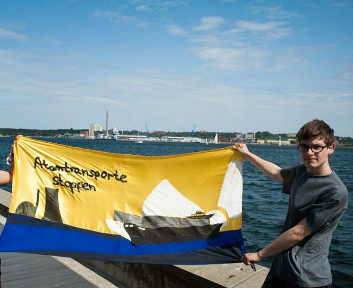 Protest gegen Atomtransporte in Kiel