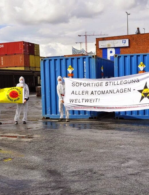Protest gegen Atomtransporte in Hamburg, C. Steinweg