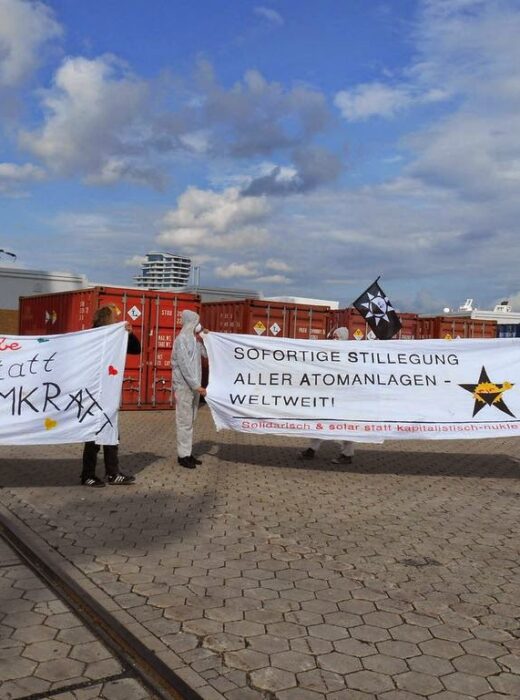 Protest gegen Atomtransporte in Hamburg, C. Steinweg