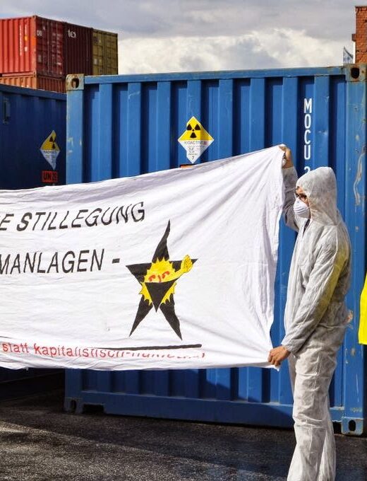 Protest gegen Atomtransporte in Hamburg, C. Steinweg