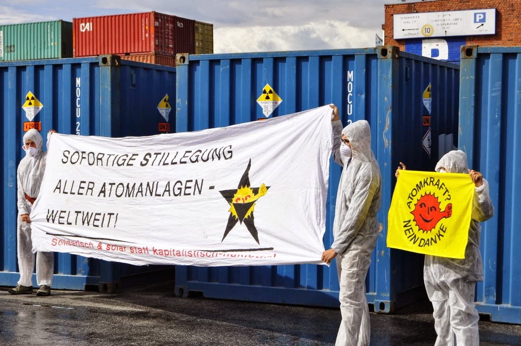 Protest gegen Atomtransporte in Hamburg, C. Steinweg