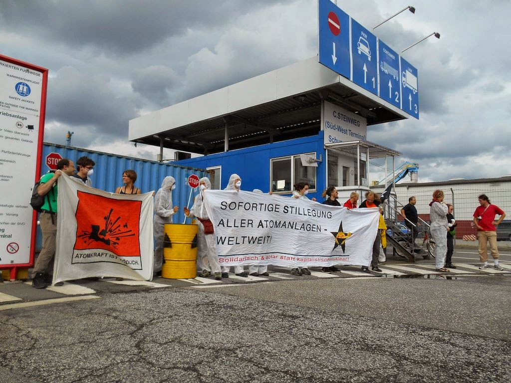 Protest gegen Atomtransporte in Hamburg, C. Steinweg