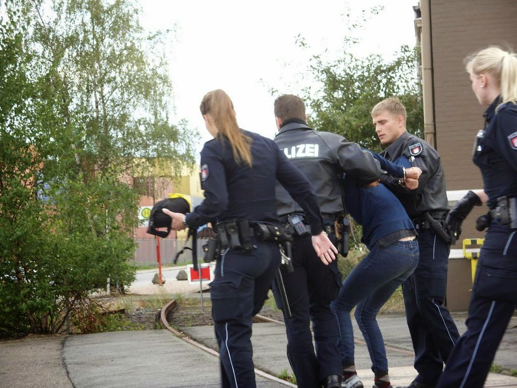 Protest gegen Atomtransporte in Hamburg, C. Steinweg