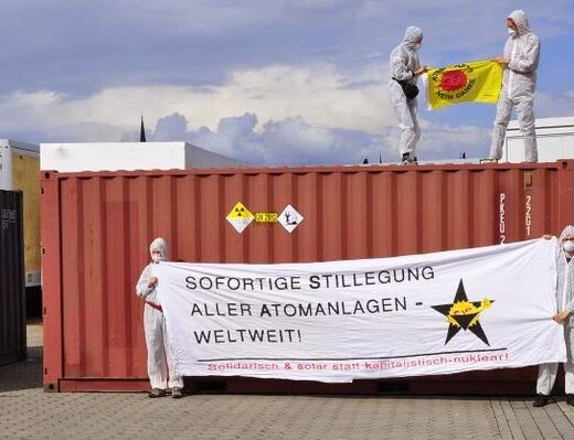 Protest gegen Atomtransporte in Hamburg, C. Steinweg