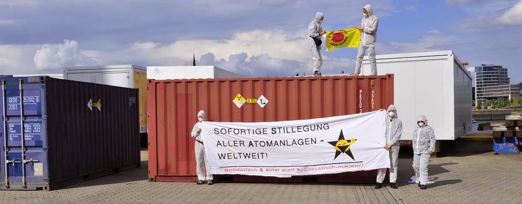 Protest gegen Atomtransporte in Hamburg, C. Steinweg