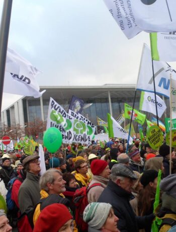 Demonstatrionszug anlässlich der Grünen Woche unter dem Motto "Wir haben es satt!" für eine gerechte Landwirtschafts- und Klimapolitik 2013