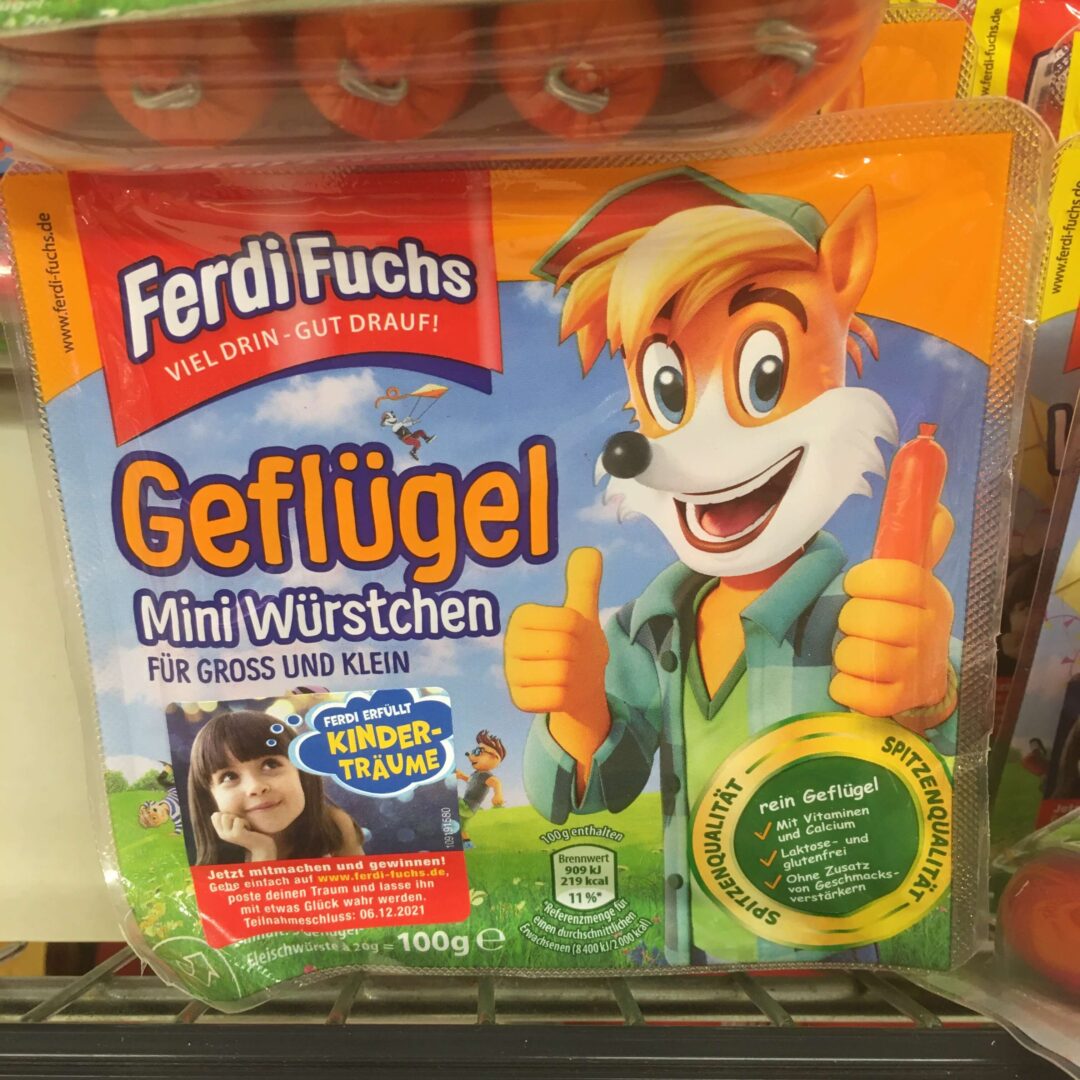 Ferdi Fuchs Mini Würstchen sollen Fleischkonsum verniedlichen und für Kinder attraktiv machen
