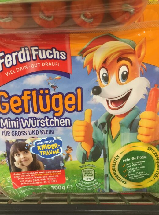Ferdi Fuchs Mini Würstchen sollen Fleischkonsum verniedlichen und für Kinder attraktiv machen